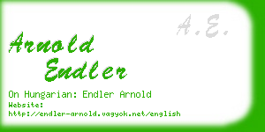 arnold endler business card